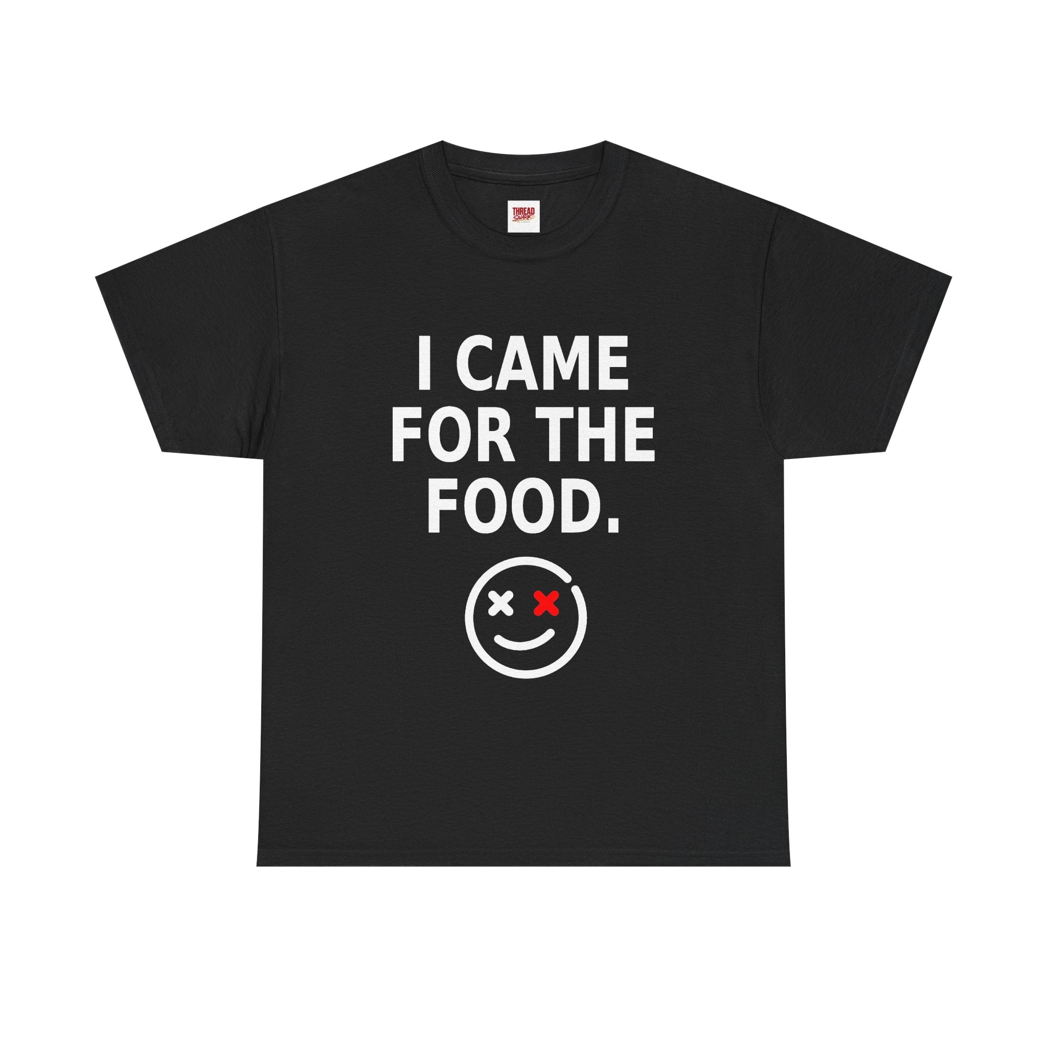 I Came for the Food Black Statement T-Shirt